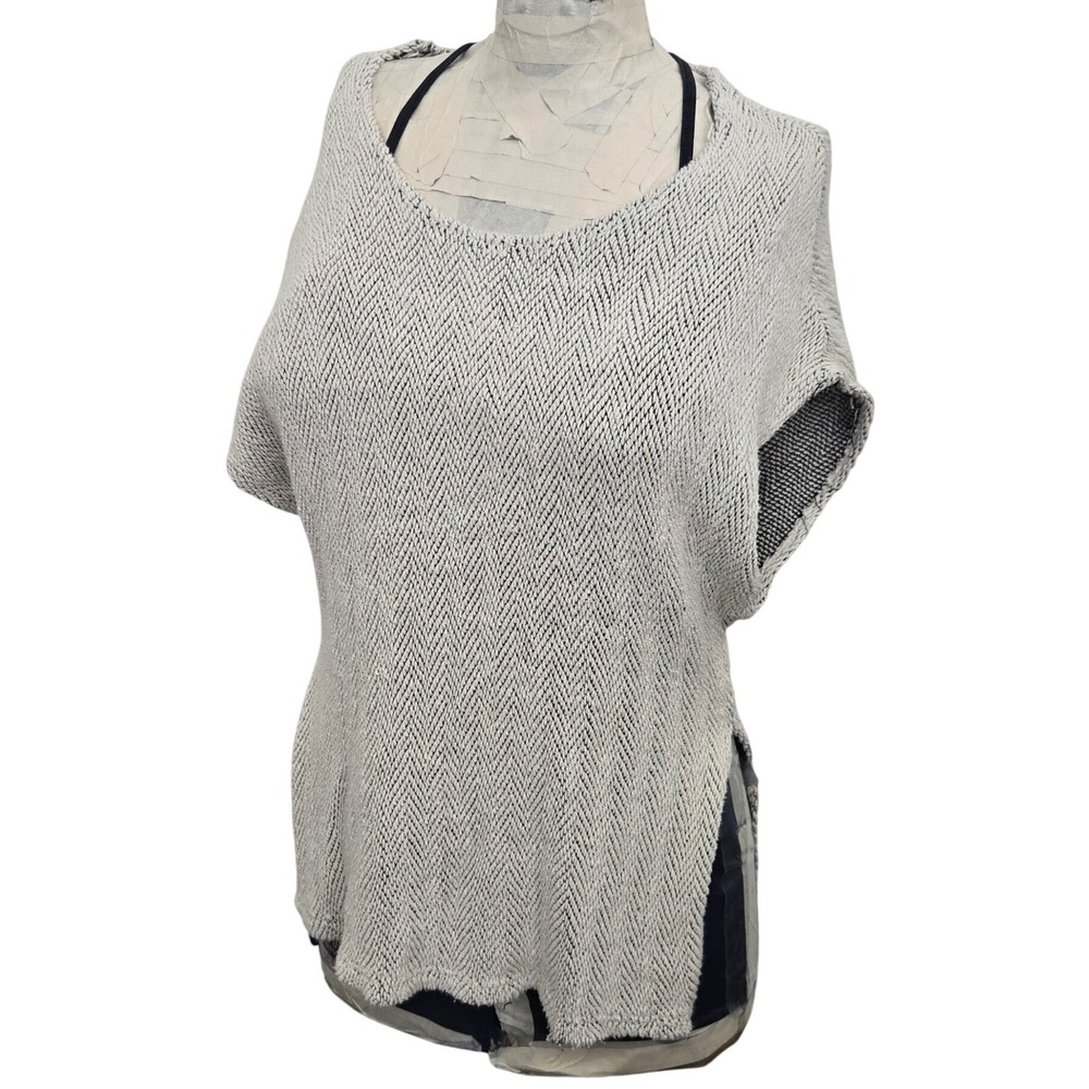 Project Social T Urban Outfitters Top XS Sleeveless Knit Tunic High Low USA Made
